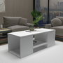 Hanah Home Sartos Mesa de Centro y Mesas Auxiliares - Blanco